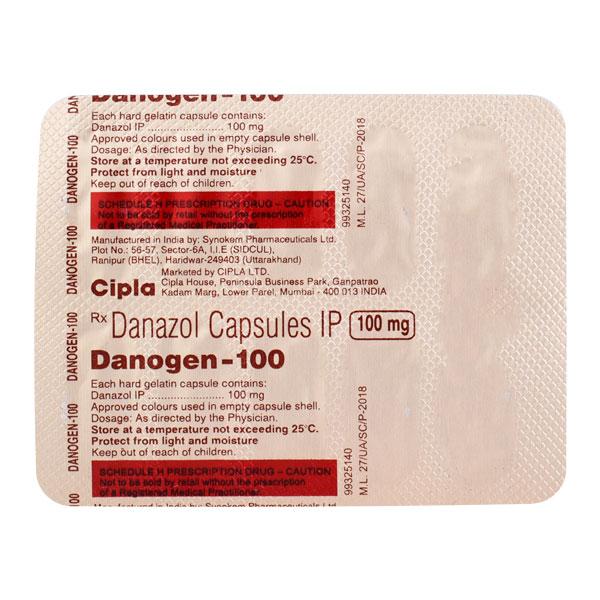 Danogen 100mg Capsule 10'S - Hormonal Therapy-And