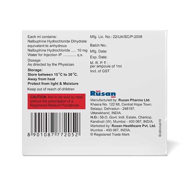 RUBUPHINE 10mg Injection 1ml - Pain relief-Ana