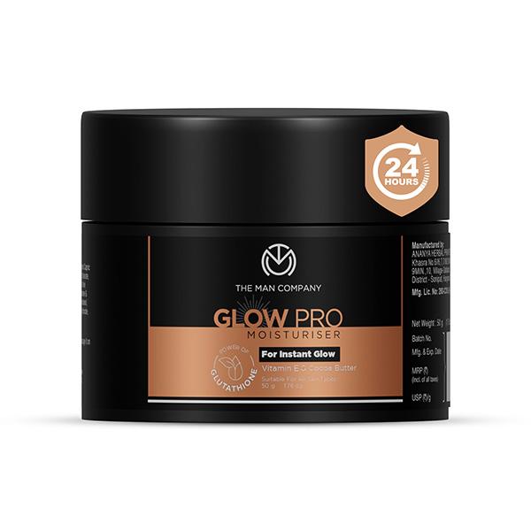 Netmeds | The Man Company Glow Pro Face Moisturizer for Hydration and Dark Spots Reduction 50 gm