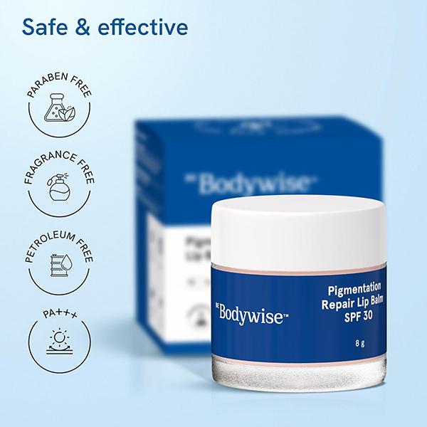 Be Bodywise Pigmentation Repair Lip Balm with SPF 30 8 gm - Lip Balms
