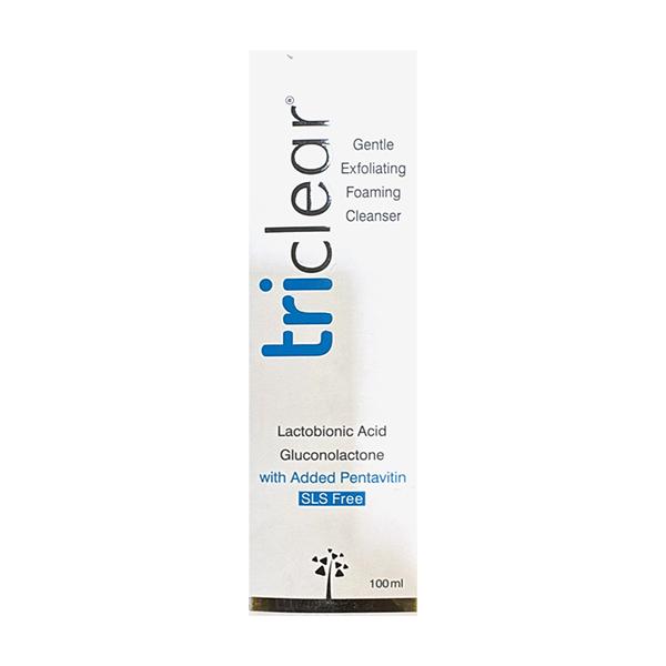 Netmeds | TRICLEAR GENTLE EXFOLIATING FOAMING Cleanser 100ml