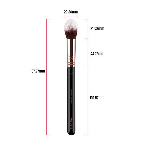 Miss Claire M8 - Tapered Powder (S) Brush (Rose Gold) 1's - Face Brush