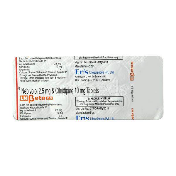 LN Beta 2.5 Tablet 10'S - Hypertension-Bet