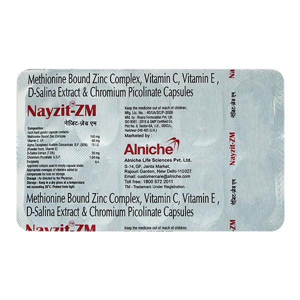 NAYZIT ZM Capsule 10's - Supplements-Vam