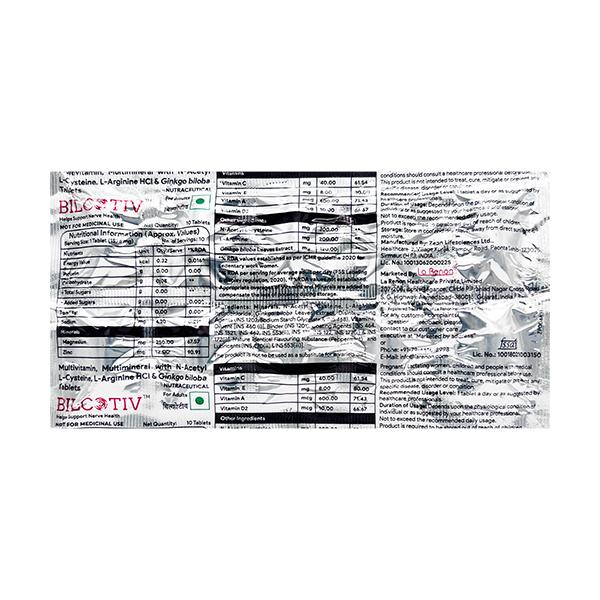 BILCOTIV Tablet 10's - Supplements-Vam