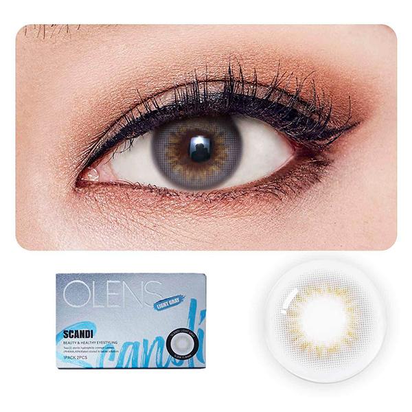 Netmeds | O-Lens Scandi Monthly Coloured Contact Lenses - Light Grey ( 0.00 ) 1's