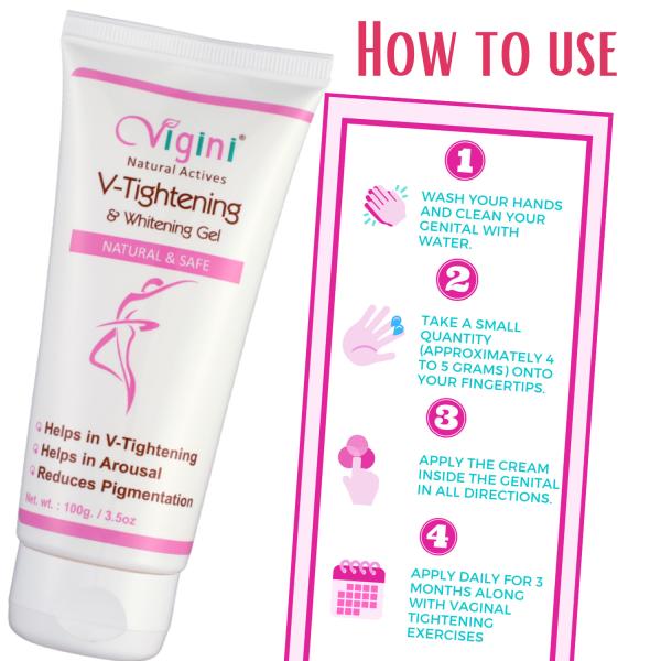 Vigini V-Tightening Gel 100ml + Bust Firming Massage Cream 100 ml - Intimate Care