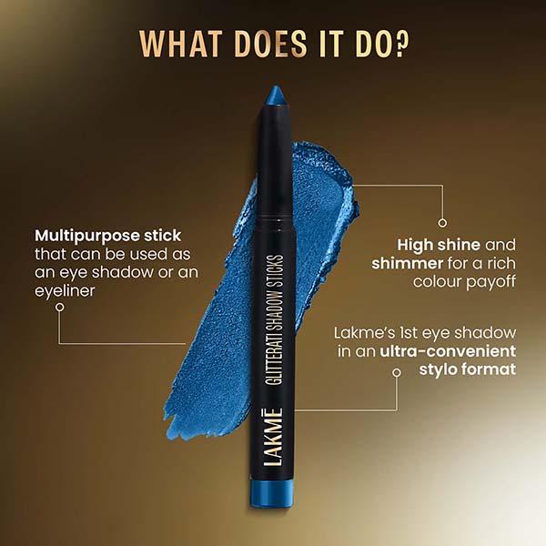 Lakme Absolute Explore Eyeshadow Stick Blue Orchid 1.4 gm - Eye Shadow Palettes