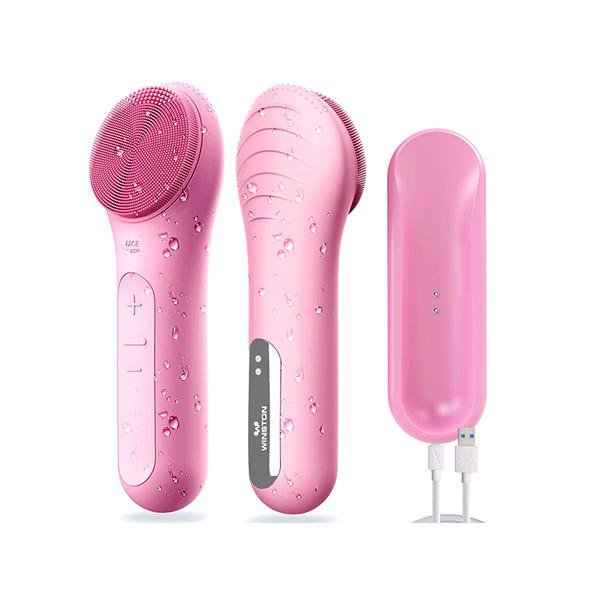 Netmeds | Winston Rechargeable Battery Operated Electric Face Cleanser Hot Mode Silicone Bristles 300 gm