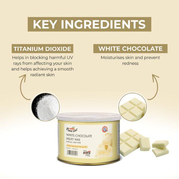 Bee One White Chocolate Milky Wax 440 gm - Shaving & Hair Removal