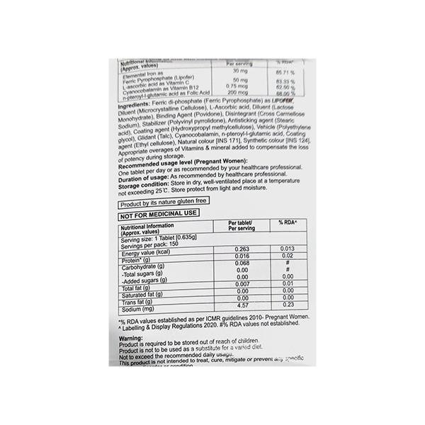 NU HAEM UP RISE Tablet 15's - Anaemia-VMA