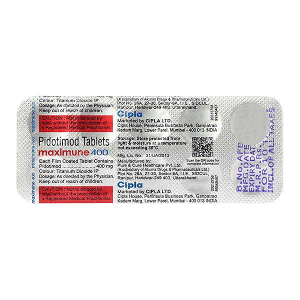 MAXIMUNE 400 Tablet 10's - Auto Immune Disease-Vac