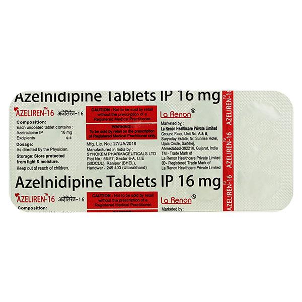 AZELIREN 16 Tablet 10's - Hypertension-Cal
