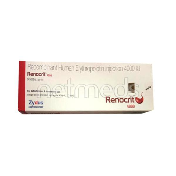 Renocrit 4000IU Injection(Pfs) 1ml - Haematopoiesis-Hae