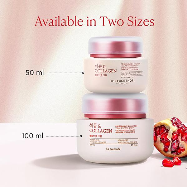 The Face Shop Pomegranate and Collagen Volume Lifting Cream 50 ml - Face Moisturizers