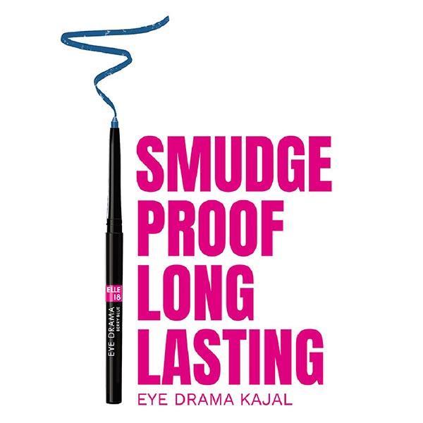 Elle18 Eye Drama Berry Blue 0.35 gm - Kajal & Kohls