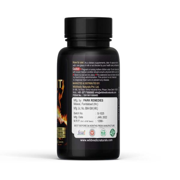 Wild Vedic Naturals Shilajit Capsule 60's - Health Products