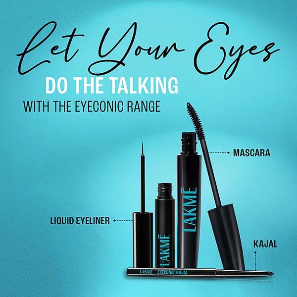 Lakme 9 to 5 Eyeconic Liquid Eyeliner Smudgeproof, Waterproof, lasts upto 24 Hrs, Black, 4.5 ml - Eyeliners