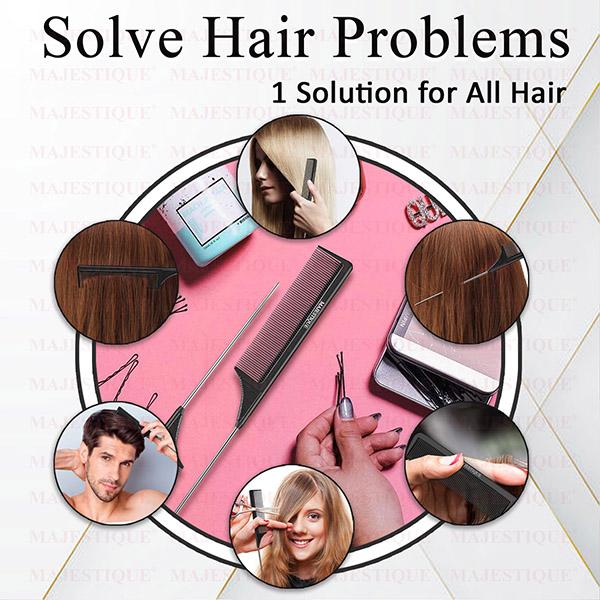 Majestique steel tail pin comb - Multi-Stylers