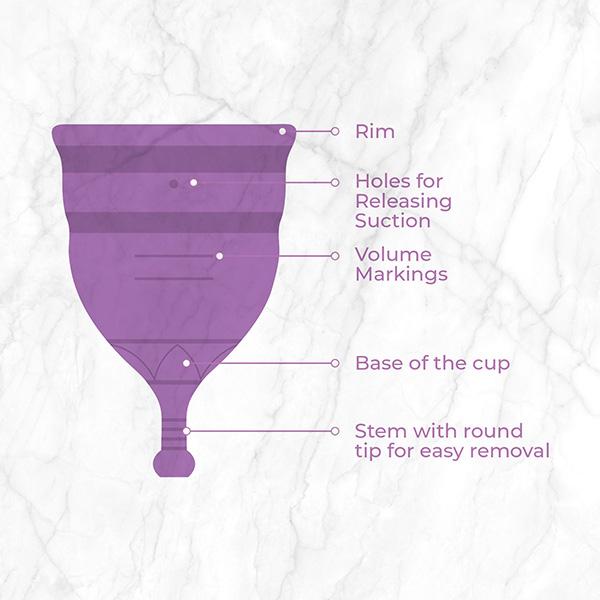 Pee Safe Reusable Menstrual Cup with Medical Grade Silcone for Women - Extra Small 1's - Menstrual Cups