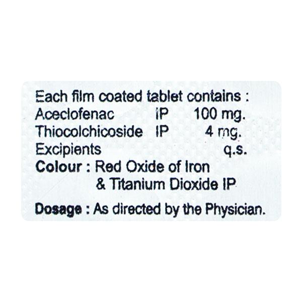 ACENTIO MR Tablet 10's - Pain relief-Ano