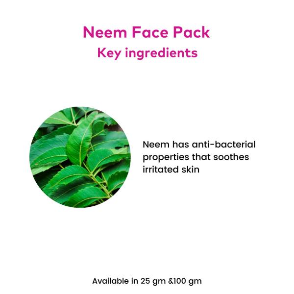 Rosa Neem Face Pack 100 g - Face Packs