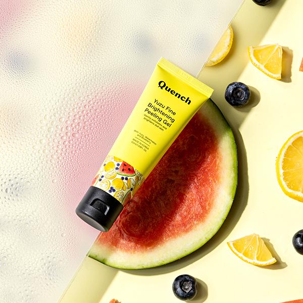 Quench Botanics Vitamin C Peeling Gel with Yuzu & Orange Peel To Brighten Dull Skin 50 ml - Masks & Peels