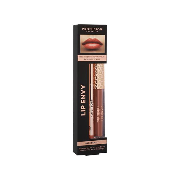 Profusion Cosmetics Lip Envy Lip Gloss & + Lip Liner Duo - Bare Beauty (3.5ml + 0.3g) 1's - Lip Glosses