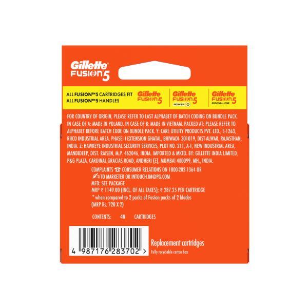 Gillette Fusion 5 Cartridges 4's - Razors & Cartridges
