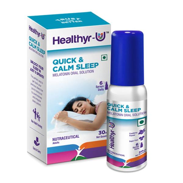 Netmeds | Healthyr-U Quick & Calm Sleep Melatonin Oral Spray 30 ml