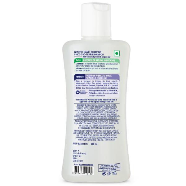 Chicco Baby Moments Shampoo 200 ml - Baby Shampoo