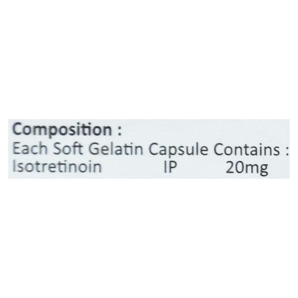 ISO Aret 20mg Softgel 10'S - Acne-Acn