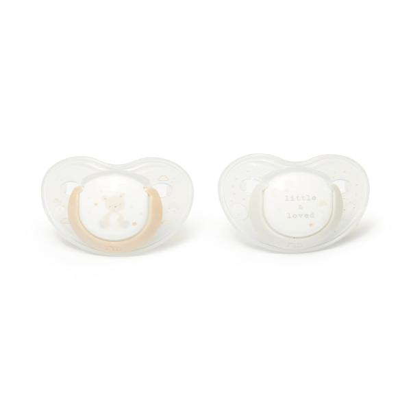 Netmeds | Mothercare Little & Loved Soother (Pack of 2) - Multicolor 1's