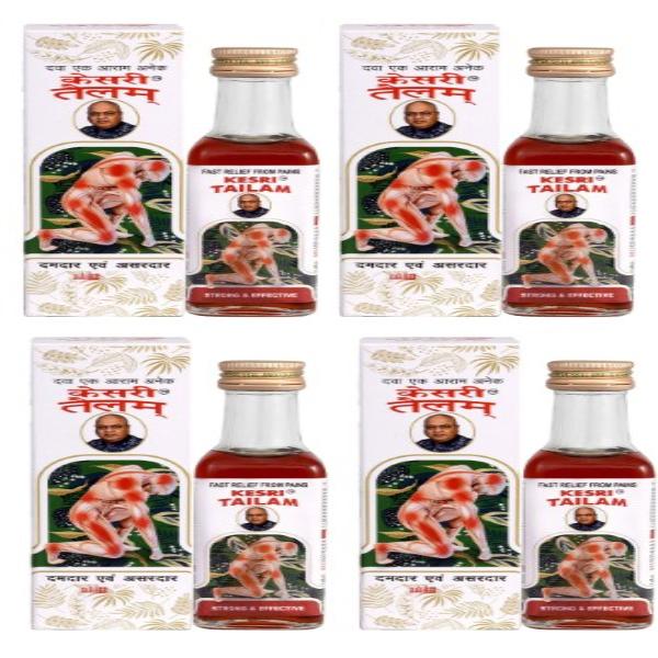 Kesri Tailam (Pack of 4 x 100 ml) 1's - Pain Relief (Ayush)
