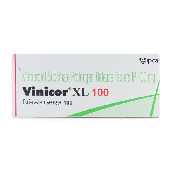 Vinicor XL 100mg Tablet 10'S - Hypertension-Bet