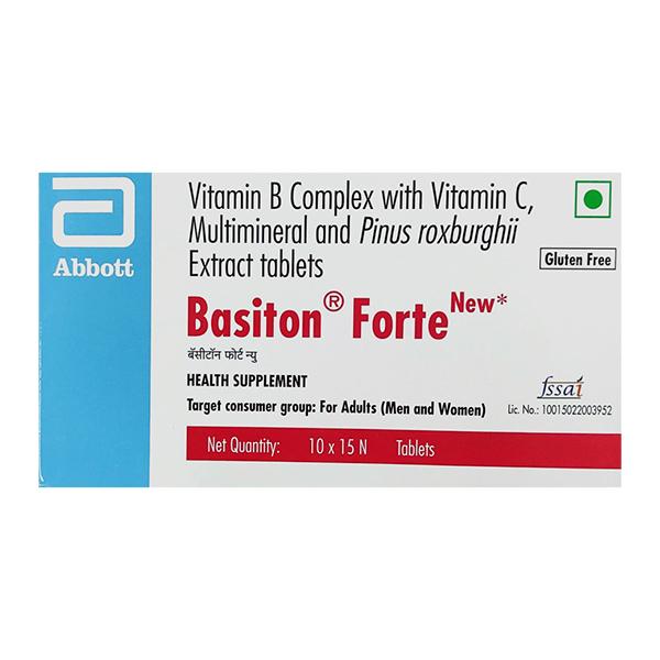 BASITON FORTE NEW GLUTEN FREE Tablet 15's - Supplements-Vam