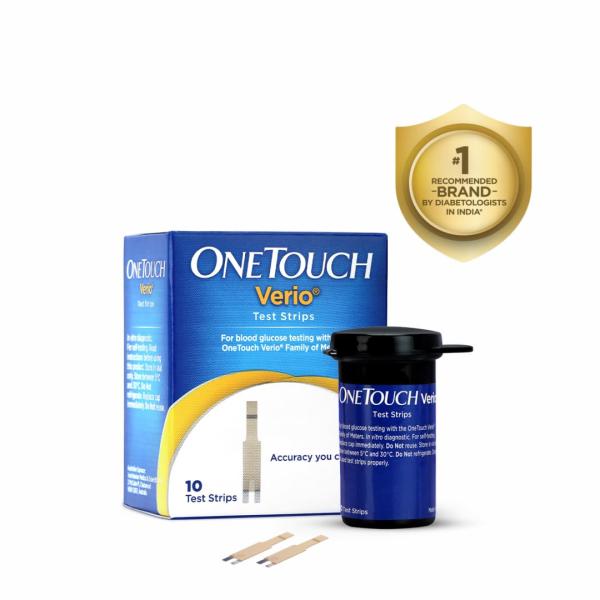 OneTouch Verio Blood Glucose Test Strip 10's