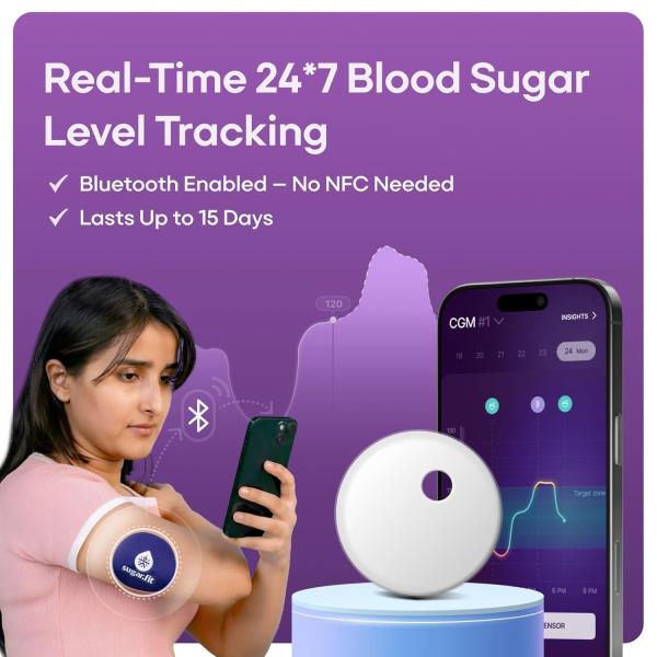 SugarFit Smart Glucose Monitoring Device 1's - Blood Glucose Monitors/Strips
