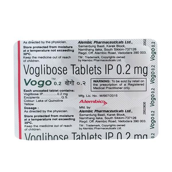 Vogo 0.2mg Tablet 15'S - Diabetes-Ant