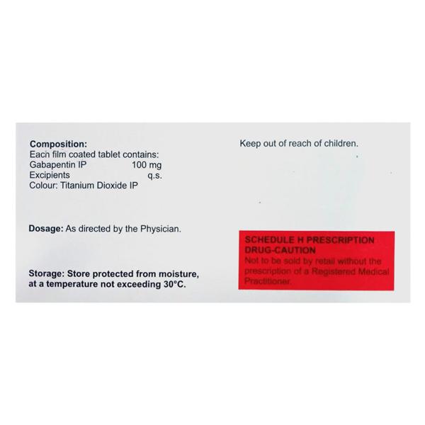 BAGA 100 Tablet 15's - Neuropathic Pain-Dru