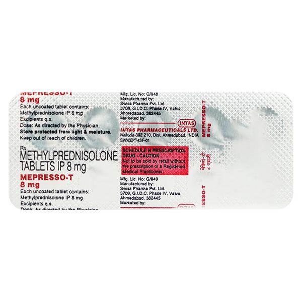 Mepresso T 8mg Tablet 10'S - Hormonal Therapy-Cor
