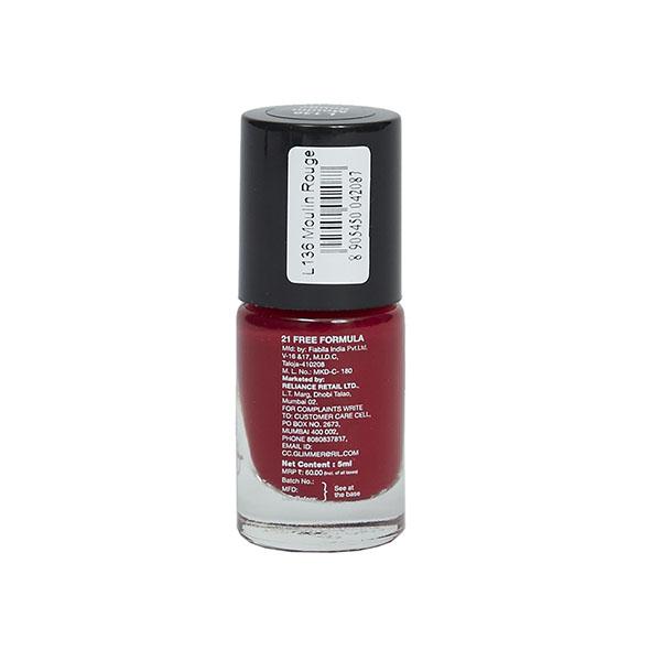 Glimmer Nail Polish Moulin Rouge 5 ml - Nail Polish
