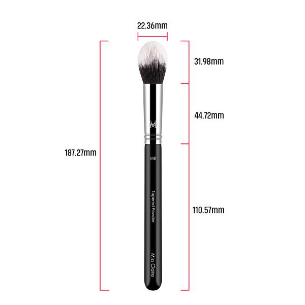 Miss Claire M8 - Tapered Powder (S) Brush (Chrome) 1's - Face Brush