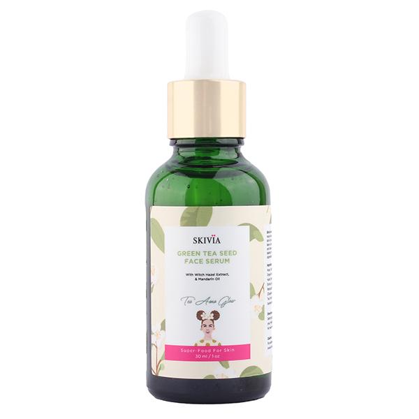 Skivia Green Tea Seed Face Serum With Witch Hazel & Mandarin Oil 30 ml - Face Serum