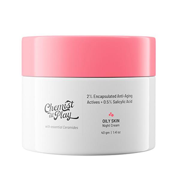 Chemist At Play Night Cream for Oily AcneProne Skin 40 gm - Night Cream