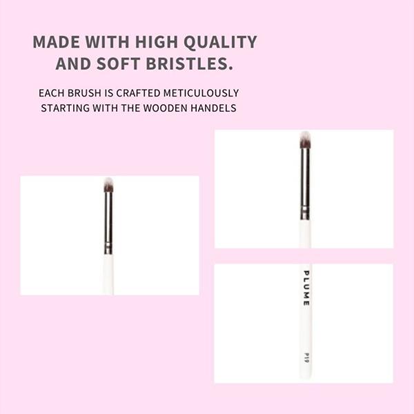Plume P19 Eyeshadow Pencil or Smudger Brush 1's - Face Brush