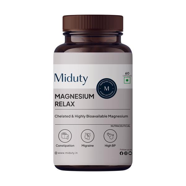 Netmeds | Miduty Magnesium Relax Capsule 60's