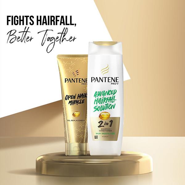 Pantene Advanced Hairfall Solution 2in1 Anti-Hairfall Silky Smooth Shampoo & Conditioner for Women Shampoos 180 gm - Shampoos