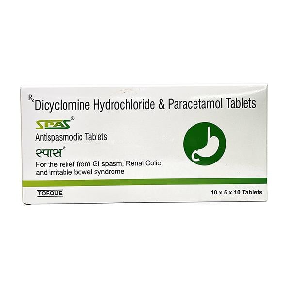 SPAS Tablet 10's - Muscle Cramps/Spasticity-Ant