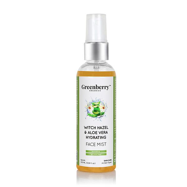 Greenberry Organics Witch Hazel & Aloe Vera Hydrating Face Mist 100 ml